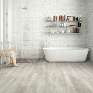 Hardwood flooring for bathroom | Carpet Selections | Prospect and Louisville, KY
