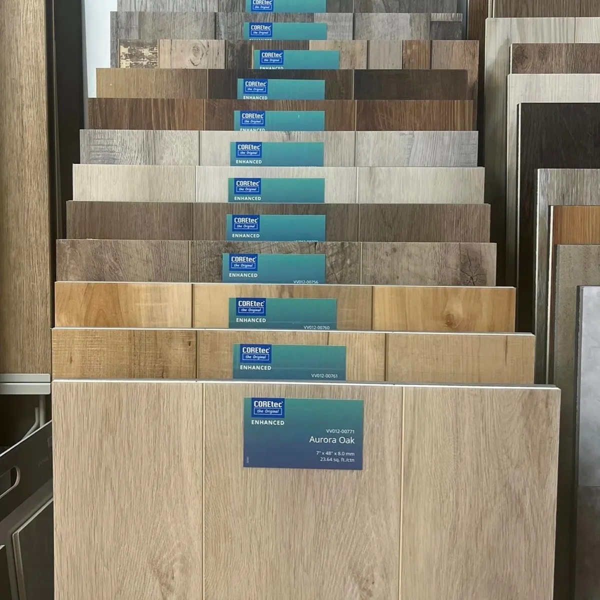 Flooring Samples in Showroom | Carpet Selections