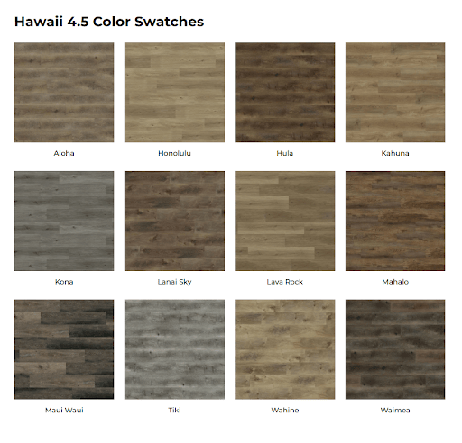 Hawaii 4.5 Color Swatches | Carpet Selections